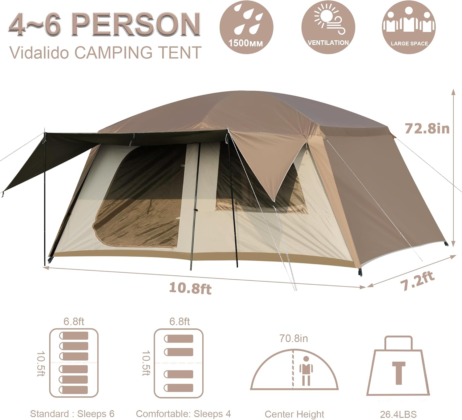 1768786844_270_Vidalido-4-6-Person-Double-Layer-Camping-Tent Vidalido 4-6 Person Double Layer Camping Tent
