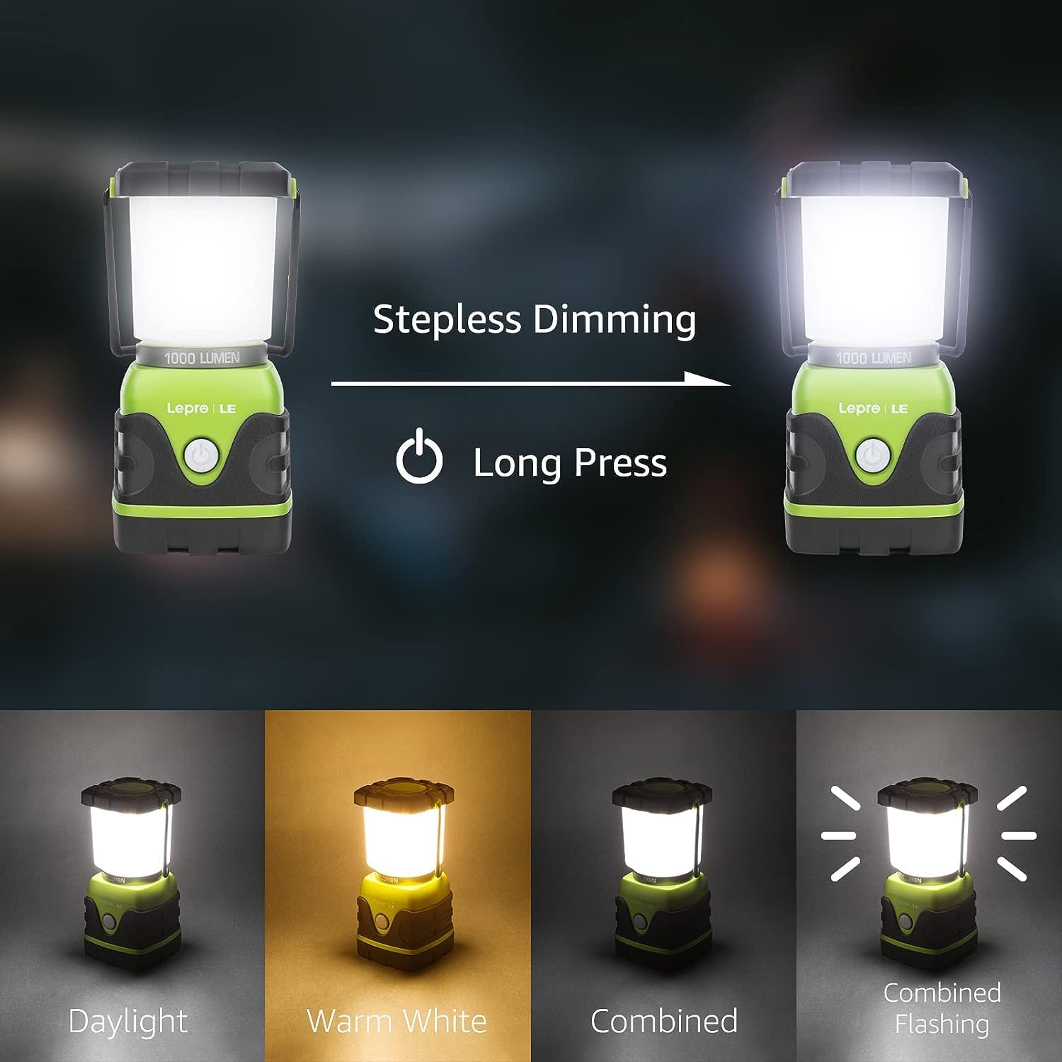 1768838335_47_Waterproof-1000LM-LED-Camping-Lantern-Portable Waterproof 1000LM LED Camping Lantern, Portable