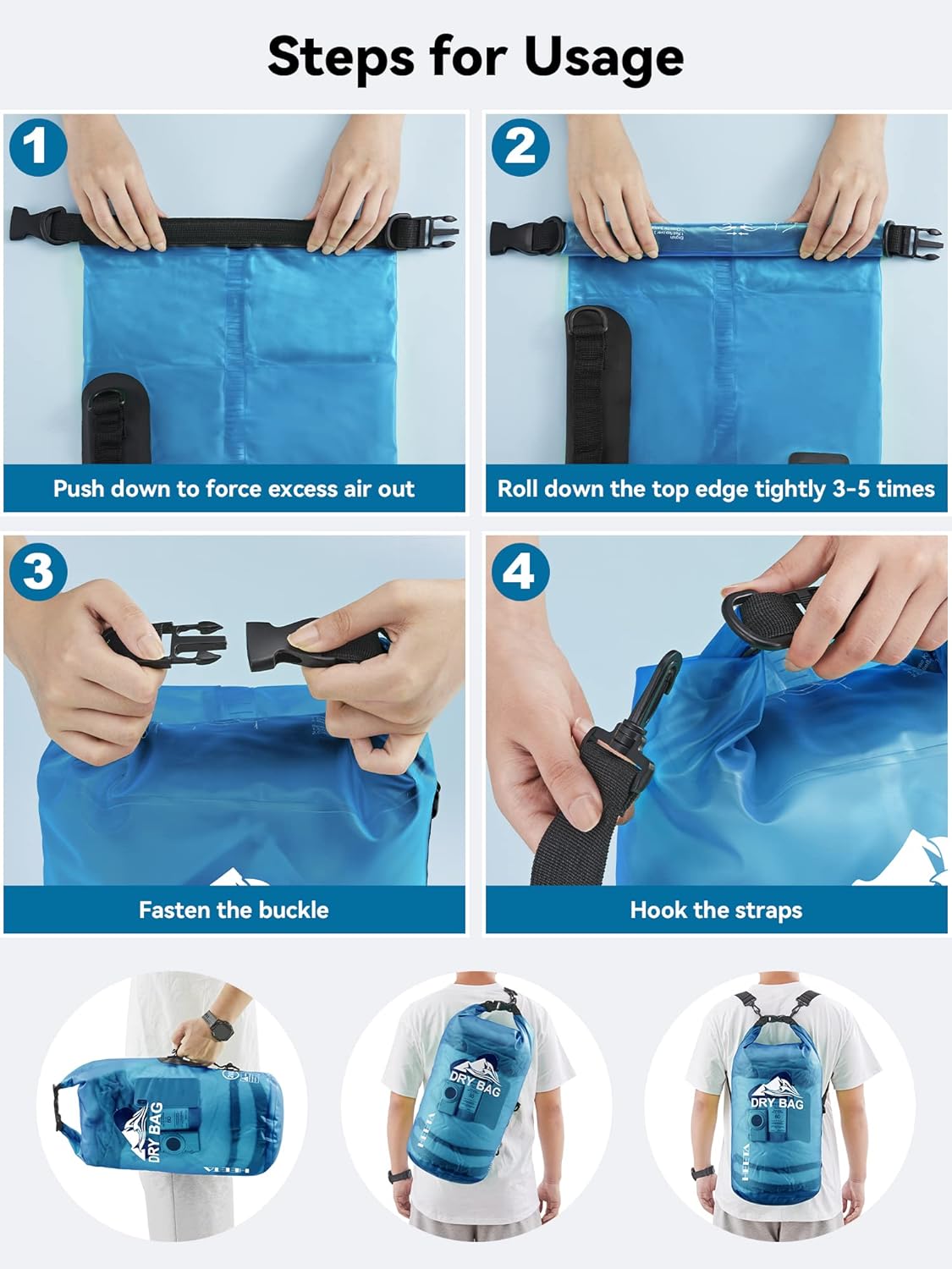 1768843251_302_HEETA-Waterproof-Dry-Bag-with-Phone-Case HEETA Waterproof Dry Bag with Phone Case