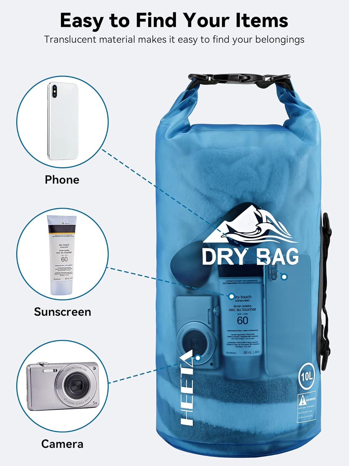 1768843252_615_HEETA-Waterproof-Dry-Bag-with-Phone-Case HEETA Waterproof Dry Bag with Phone Case