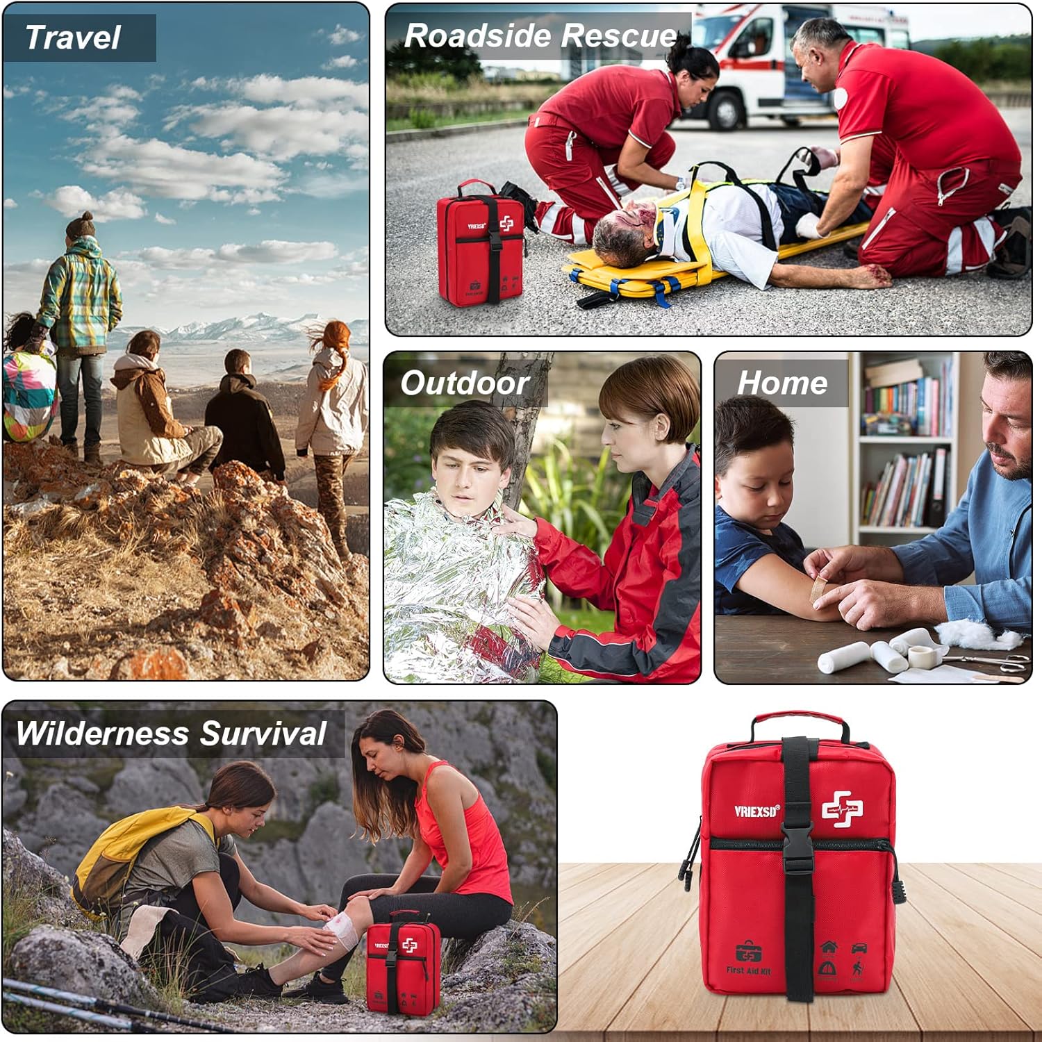 1776633028_455_VRIEXSD-Large-400-Piece-First-Aid-Kit-Red VRIEXSD Large 400-Piece First Aid Kit, Red