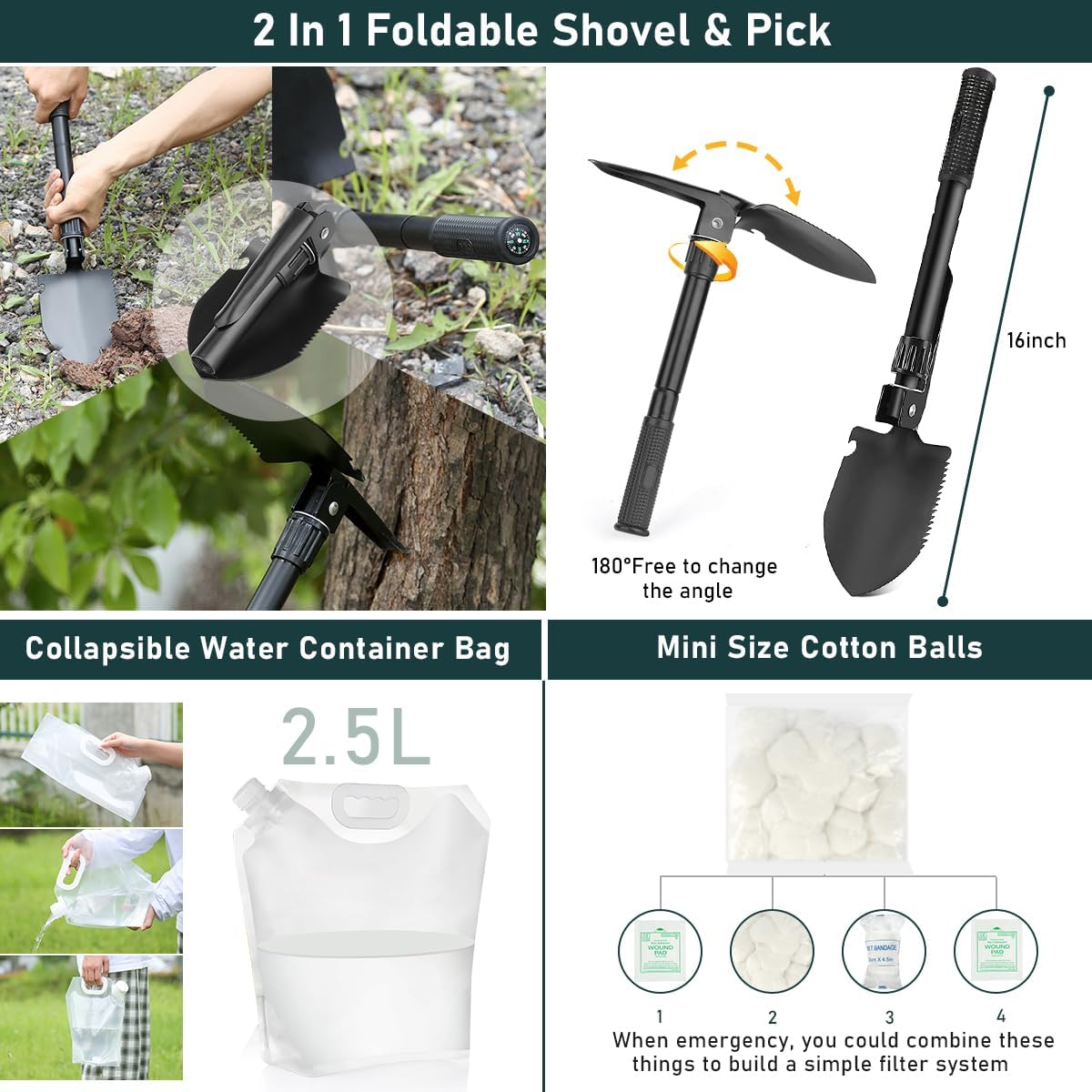 1776636686_487_262-Piece-Survival-Kit-with-First-Aid-Tools 262-Piece Survival Kit with First Aid & Tools