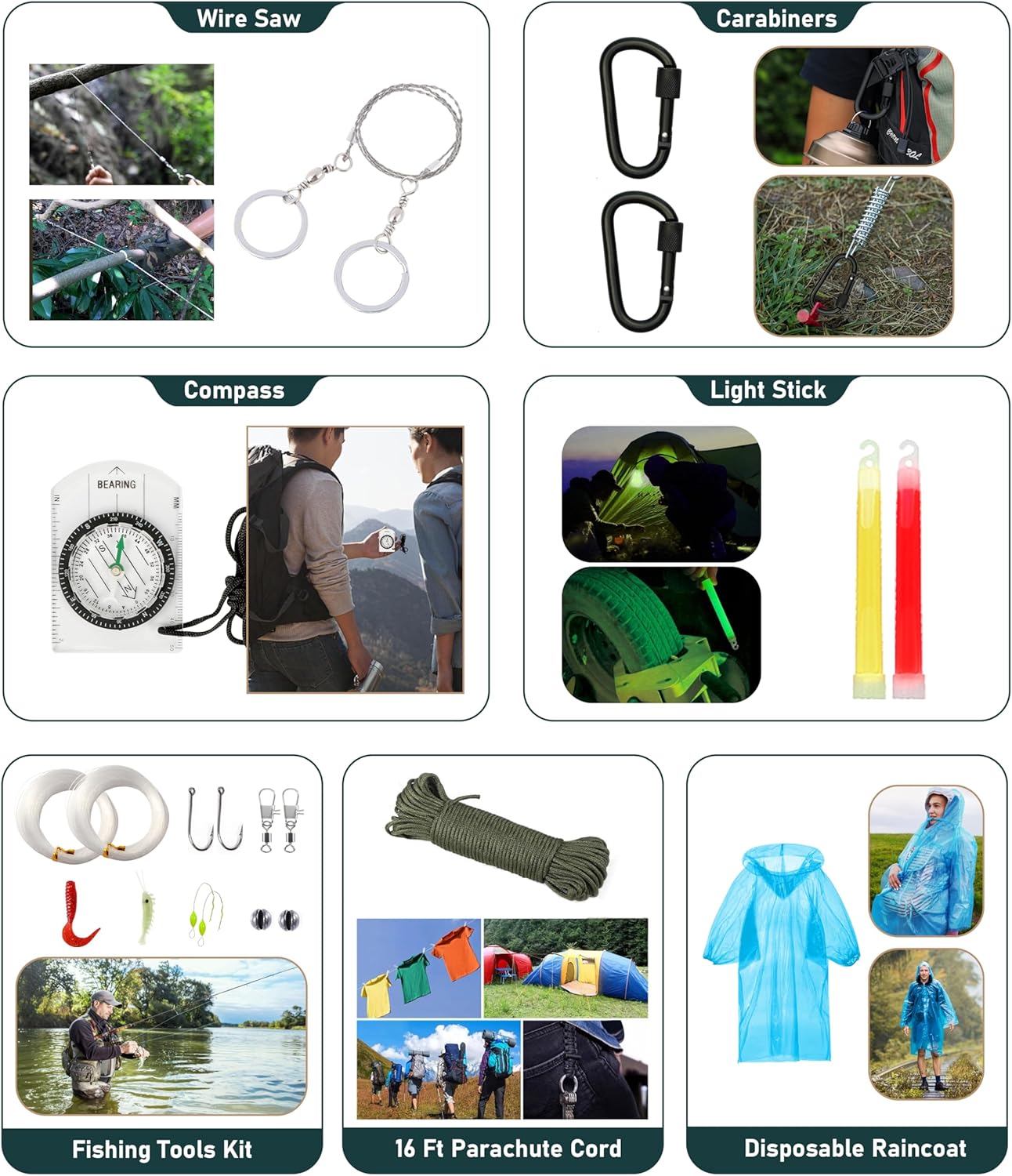 1776636687_731_262-Piece-Survival-Kit-with-First-Aid-Tools 262-Piece Survival Kit with First Aid & Tools