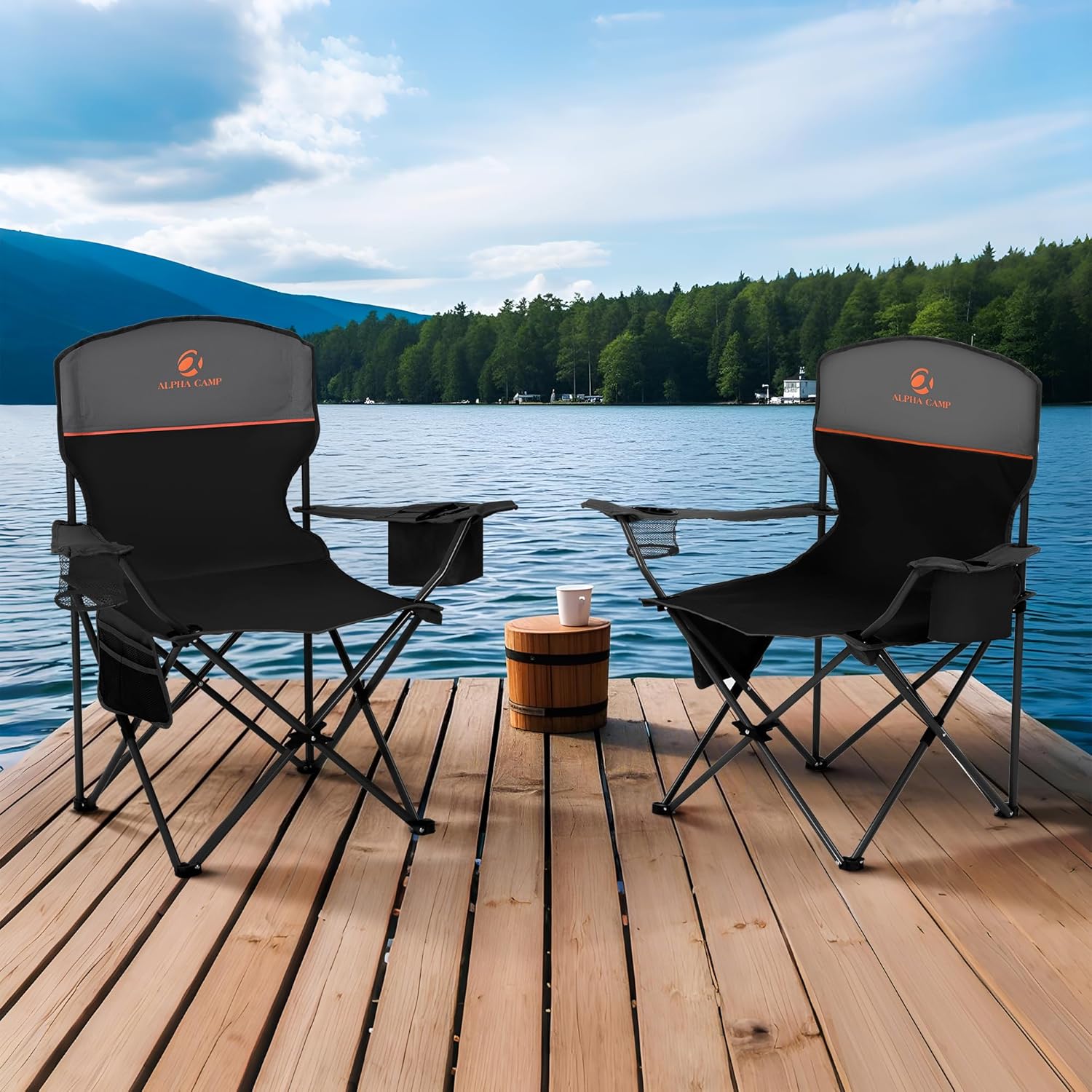 1776640432_308_ALPHA-CAMP-Heavy-Duty-Camping-Chairs-2-Pack ALPHA CAMP Heavy Duty Camping Chairs, 2-Pack