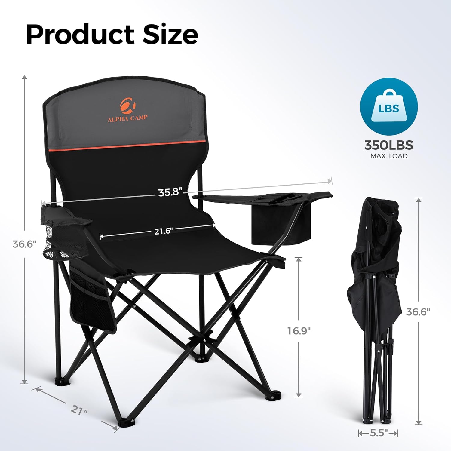 1776640432_407_ALPHA-CAMP-Heavy-Duty-Camping-Chairs-2-Pack ALPHA CAMP Heavy Duty Camping Chairs, 2-Pack