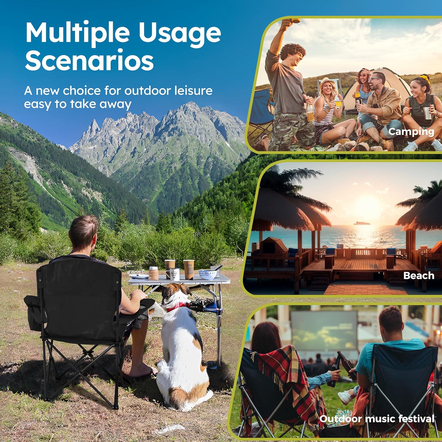 1776640433_709_ALPHA-CAMP-Heavy-Duty-Camping-Chairs-2-Pack ALPHA CAMP Heavy Duty Camping Chairs, 2-Pack