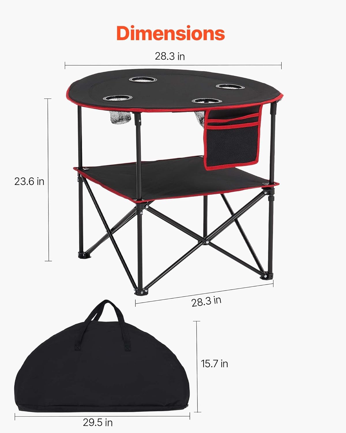 1776644225_140_VEVOR-Portable-Folding-Camping-Table-Black VEVOR Portable Folding Camping Table, Black
