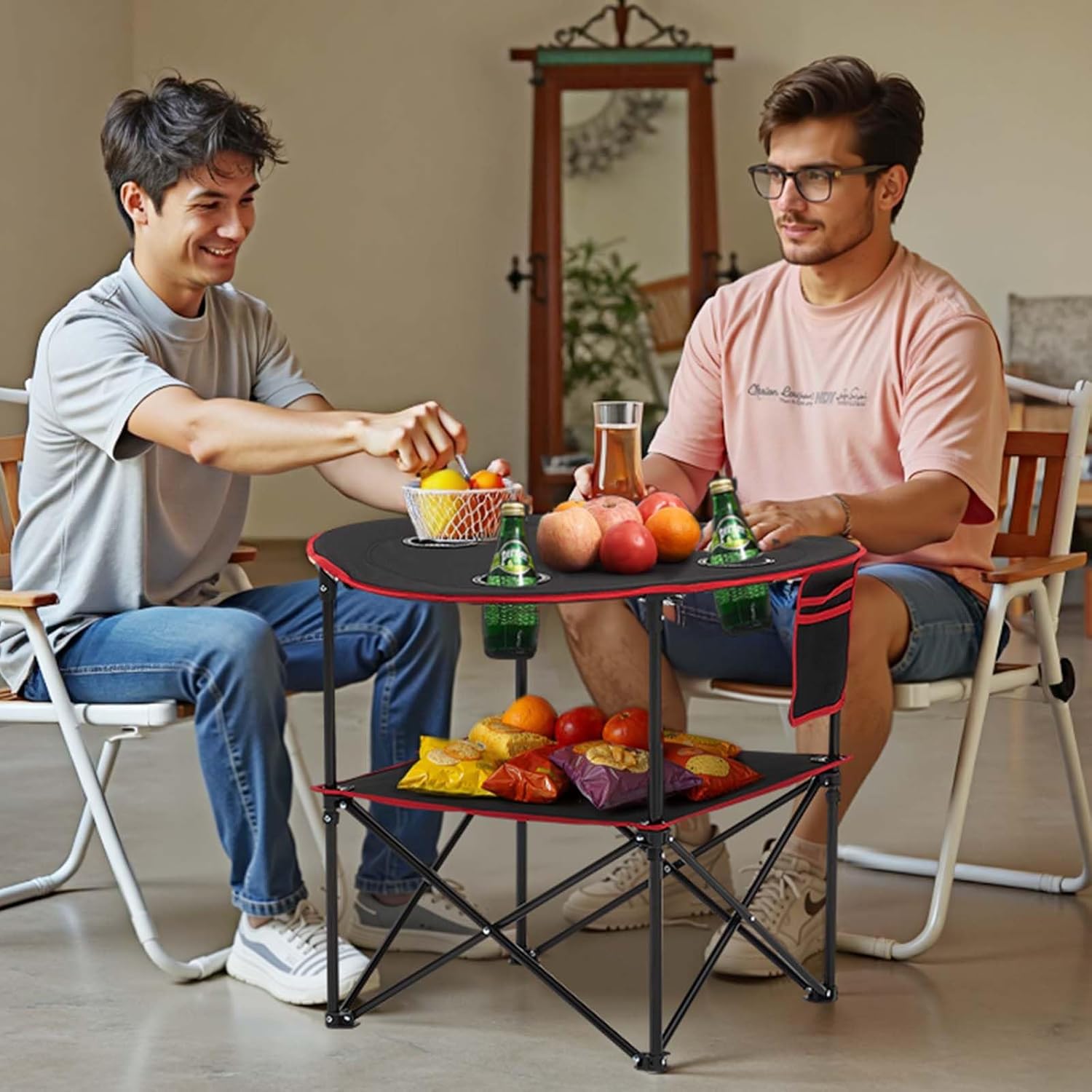 1776644225_344_VEVOR-Portable-Folding-Camping-Table-Black VEVOR Portable Folding Camping Table, Black