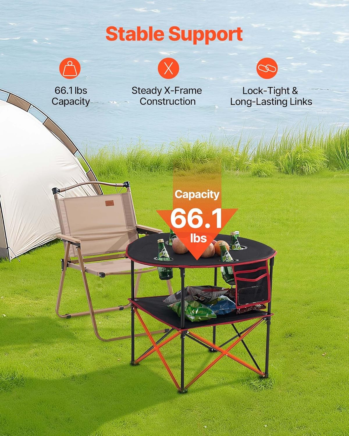 1776644225_454_VEVOR-Portable-Folding-Camping-Table-Black VEVOR Portable Folding Camping Table, Black