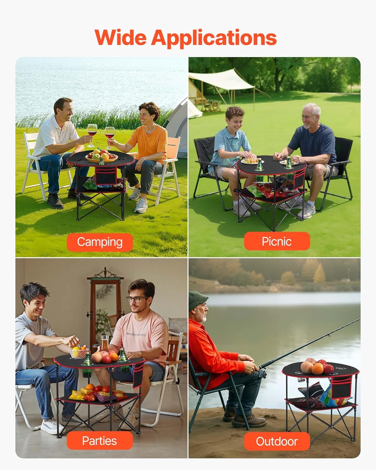 1776644226_502_VEVOR-Portable-Folding-Camping-Table-Black VEVOR Portable Folding Camping Table, Black