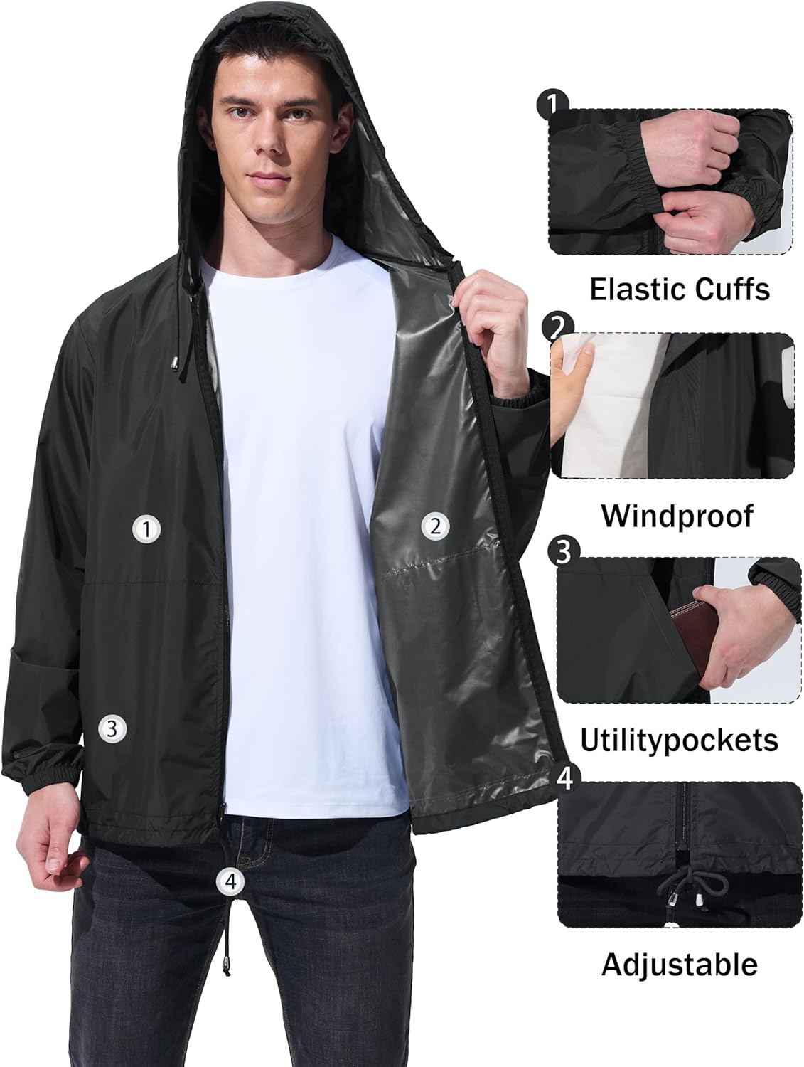 1776905017_621_UIQUR-Mens-Waterproof-Lightweight-Rain-Jacket UIQUR Men's Waterproof Lightweight Rain Jacket