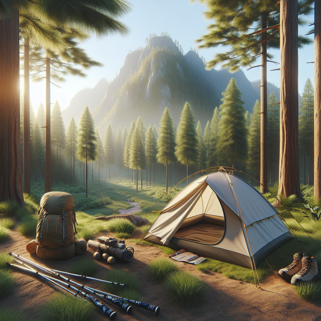 hiking camp setup