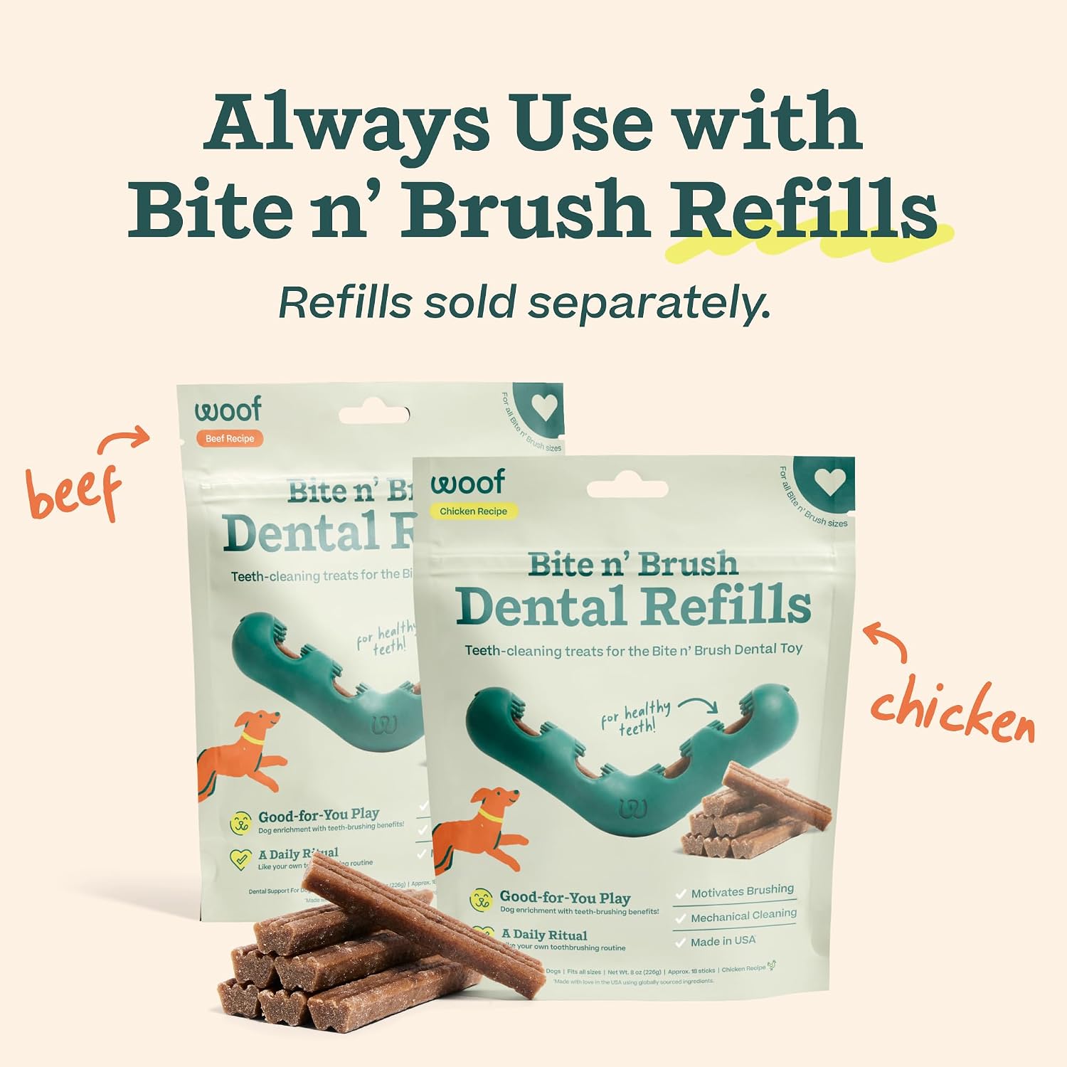 1789357903_787_WOOF-Dog-Dental-Chew-Toy-for-Small-Dogs WOOF Dog Dental Chew Toy for Small Dogs