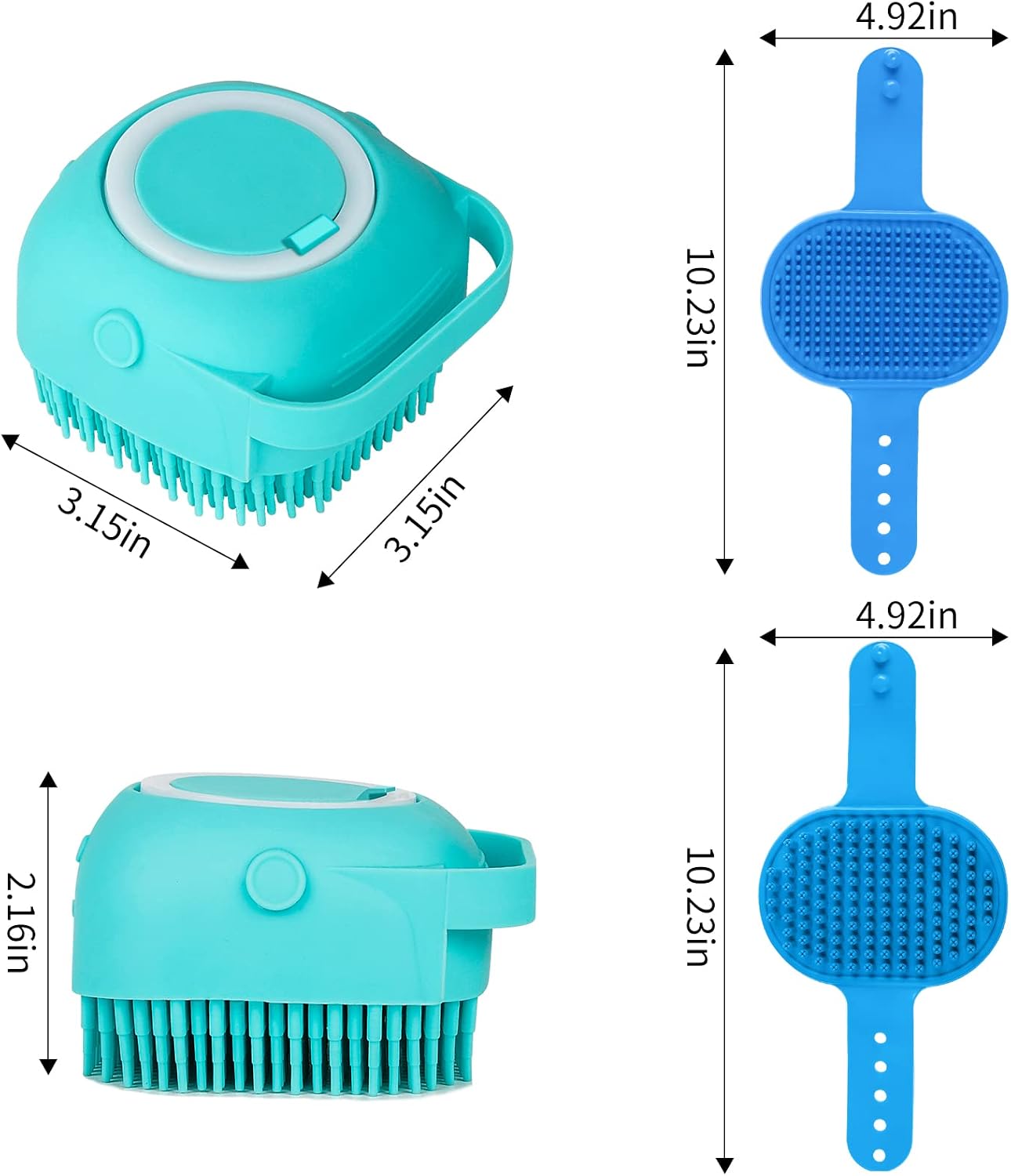 1789792124_292_Comotech-Dog-Bath-Toothbrush-Set-Blue Comotech Dog Bath & Toothbrush Set, Blue