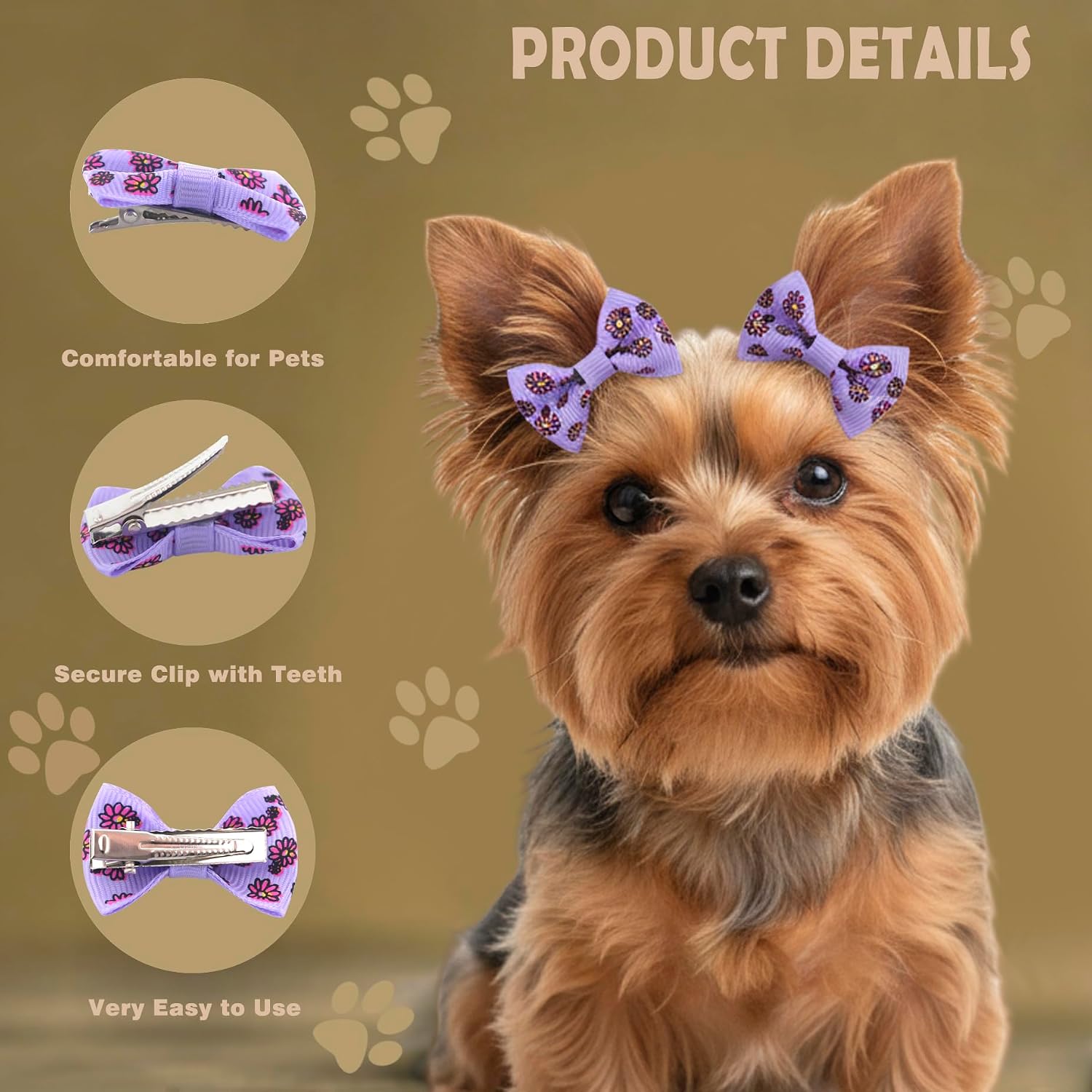 1790226108_1_QingHan-Dog-Hair-Bows-60-Piece-Set QingHan Dog Hair Bows: 60-Piece Set