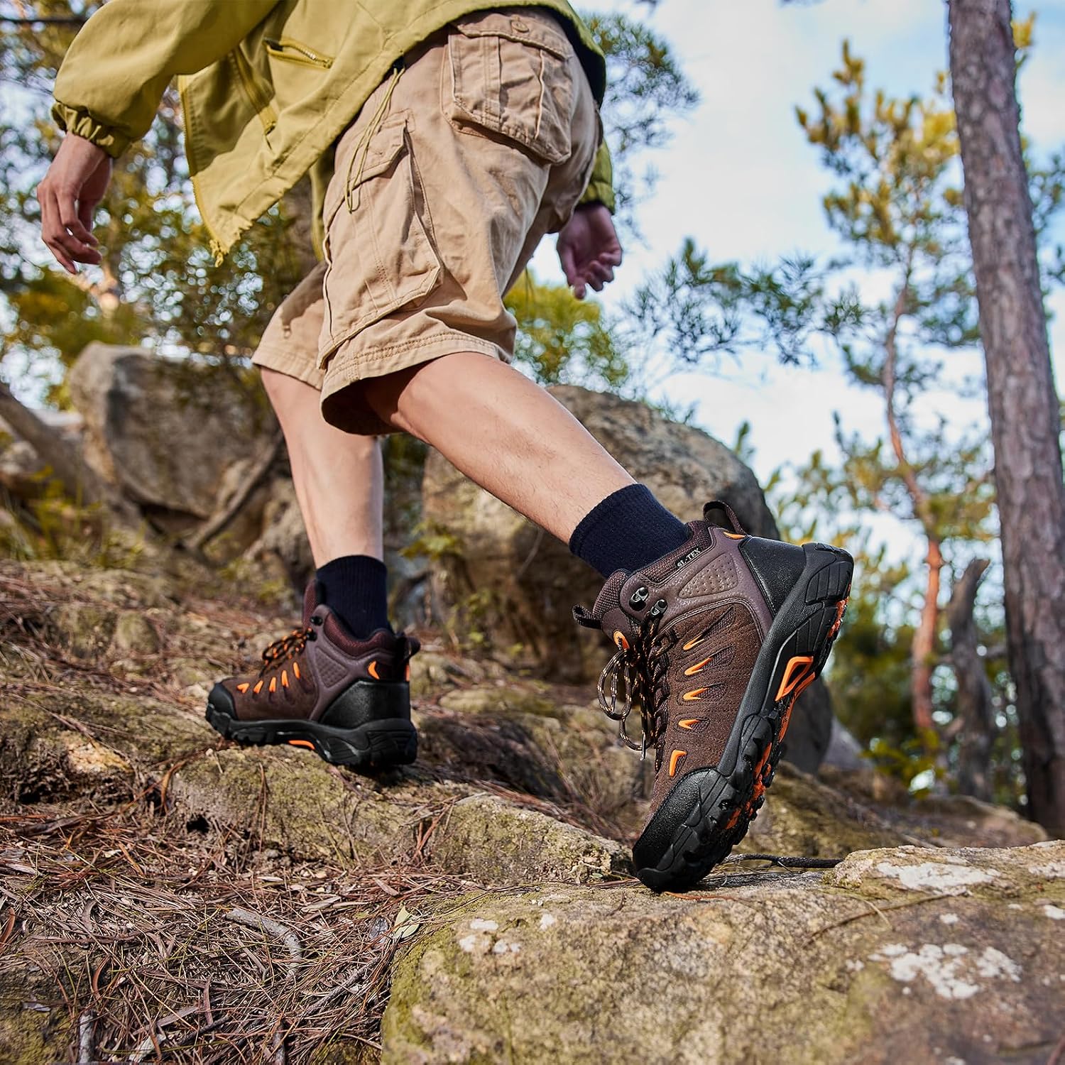 1790832877_214_SHULOOK-Mens-Waterproof-Lightweight-Hiking-Boots SHULOOK Men's Waterproof Lightweight Hiking Boots