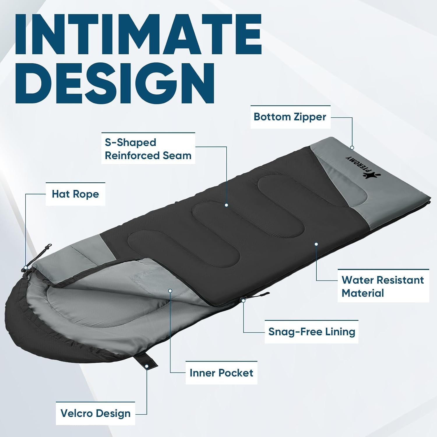 1791006045_156_PTEROMY-Lightweight-Water-Resistant-Sleeping-Bag PTEROMY Lightweight Water-Resistant Sleeping Bag