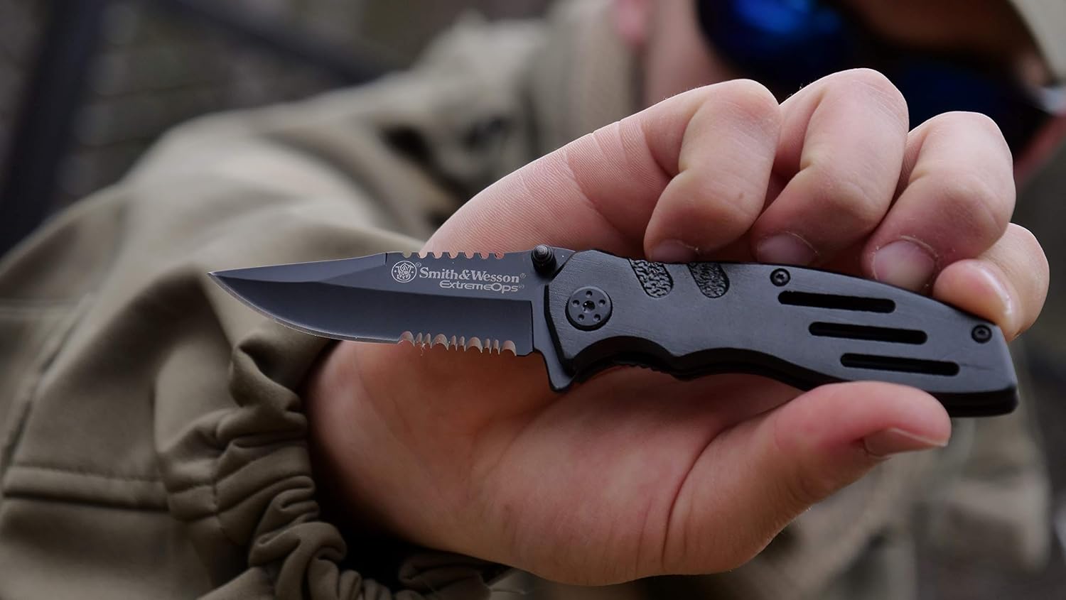 1791265662_438_Smith-Wesson-SWA24S-Folding-Knife Smith & Wesson SWA24S Folding Knife